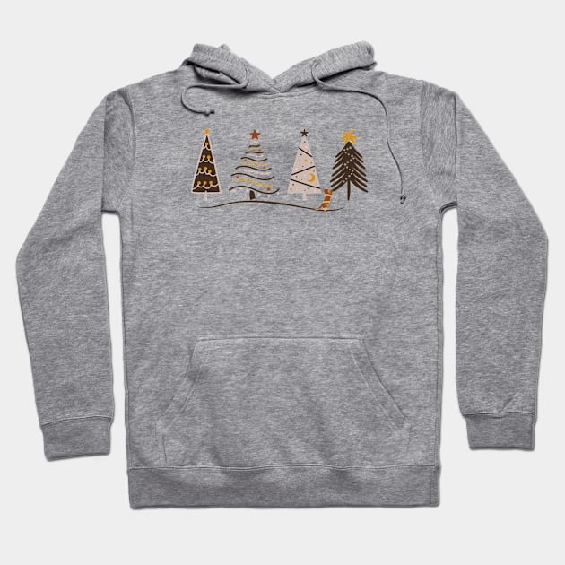 Merry Catmas under the Christmas tree Hoodie by Catmaleon Design